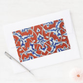 Sticker Rectangulaire Carreaux à fleurs turcs (Enveloppe)