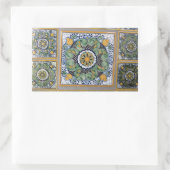 Sticker Rectangulaire Carreaux de style Talavera mexicain (Sac)