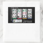 Sticker Rectangulaire Carreaux Mah Jongg identiques (Sac)