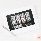 Sticker Rectangulaire Carreaux Mah Jongg identiques (Enveloppe)