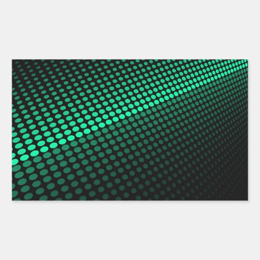 Sticker Rectangulaire Carreaux verts (Devant)