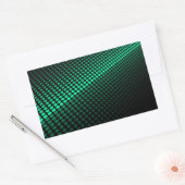 Sticker Rectangulaire Carreaux verts (Enveloppe)