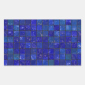 Sticker Rectangulaire Carrelage Bleu (Devant)