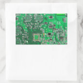 Sticker Rectangulaire Carte circuit imprimé circuit vert PCB (Sac)