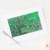 Sticker Rectangulaire Carte circuit imprimé circuit vert PCB (Enveloppe)