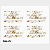 Sticker Rectangulaire Carte d'anniversaire pour un ami chrétien (Feuille)