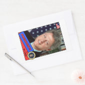Sticker Rectangulaire Carte de baseball Bill Clinton (Enveloppe)