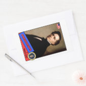 Sticker Rectangulaire Carte de baseball Franklin Pierce (Enveloppe)