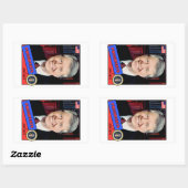 Sticker Rectangulaire Carte de baseball Jimmy Carter (Feuille)
