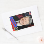 Sticker Rectangulaire Carte de baseball Jimmy Carter (Enveloppe)