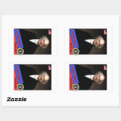 Sticker Rectangulaire Carte de baseball Martin Van Buren (Feuille)