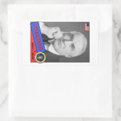 Sticker Rectangulaire Carte de baseball Warren G. Harding (Sac)