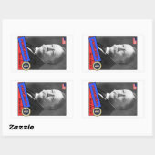 Sticker Rectangulaire Carte de baseball William Howard Taft (Feuille)