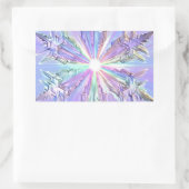 Sticker Rectangulaire Carte de Noël Star Glitt (Sac)