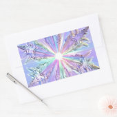 Sticker Rectangulaire Carte de Noël Star Glitt (Enveloppe)