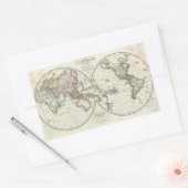 Sticker Rectangulaire Carte de Paris Atlas (Enveloppe)