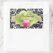 Sticker Rectangulaire Carte de visite 311 Boulangerie Cupcake Swirls Lim (Sac)