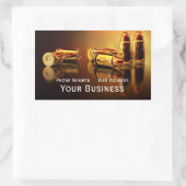 Sticker Rectangulaire Carte de visite Golden Cartidges (Sac)