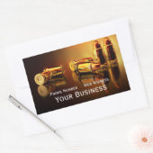 Sticker Rectangulaire Carte de visite Golden Cartidges (Enveloppe)