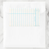 Sticker Rectangulaire Carte d'échéance du livre de bibliothèque (Sac)