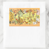 Sticker Rectangulaire Carte des Terres de contes de fées (Sac)