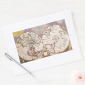 Sticker Rectangulaire Carte du monde antique (Enveloppe)