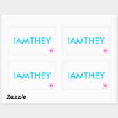 Sticker Rectangulaire Carte IAMTHEY (Feuille)