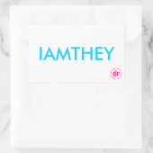 Sticker Rectangulaire Carte IAMTHEY (Sac)