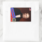 Sticker Rectangulaire Carte James K. Polk de baseball (Sac)