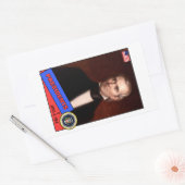 Sticker Rectangulaire Carte James K. Polk de baseball (Enveloppe)