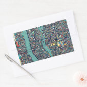 Sticker Rectangulaire Carte Manhattan New York (Enveloppe)