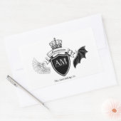 Sticker Rectangulaire Carte mère - Couronne noire (Enveloppe)