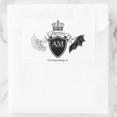 Sticker Rectangulaire Carte mère - Couronne noire (Sac)