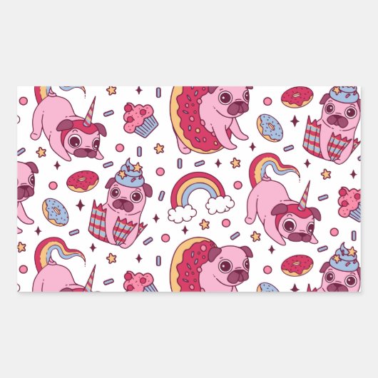 Sticker Rectangulaire Carte postale (Devant)