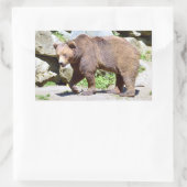 Sticker Rectangulaire Carte postale Brown T-Shirt Coffee Mug (Sac)