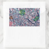 Sticker Rectangulaire Carte Rome Italie (Sac)