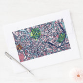 Sticker Rectangulaire Carte Rome Italie (Enveloppe)