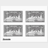 Sticker Rectangulaire Carte Saturnalia Amarantus (Feuille)