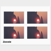 Sticker Rectangulaire Carte simple (Feuille)