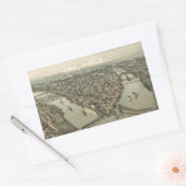 Sticker Rectangulaire Carte vintage de Pittsburgh (1902) (Enveloppe)