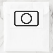 Sticker Rectangulaire Carte Zener | Cercle creux (Sac)