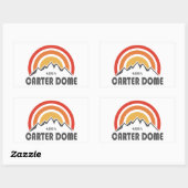 Sticker Rectangulaire Carter Dome New Hampshire (Feuille)