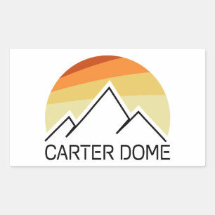 Sticker Rectangulaire Carter Dome New Hampshire Retro