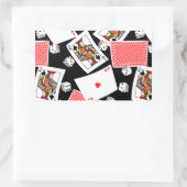 Sticker Rectangulaire Cartes et dés (Sac)