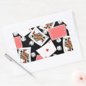 Sticker Rectangulaire Cartes et dés (Enveloppe)