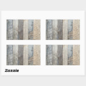 Sticker Rectangulaire Cartes patinées Bois Arrière - plan Texture (Feuille)
