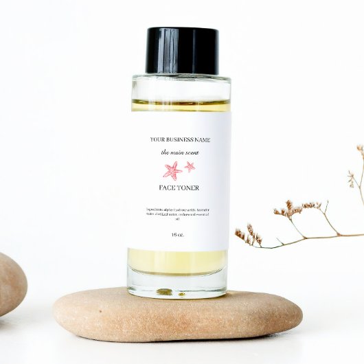 Sticker Rectangulaire Carton d'emballage de cosmétique de la face côtièr