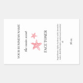 Sticker Rectangulaire Carton d'emballage de cosmétique de la face côtièr (Devant)