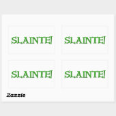 Sticker Rectangulaire Cartons de rectangle de slainte (Feuille)