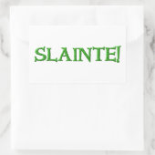 Sticker Rectangulaire Cartons de rectangle de slainte (Sac)